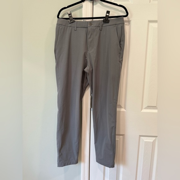 Lululemon Men’s 32 ABC Classic Fit Trouser 29” inseam Oil Grey Dress Pants - Picture 1 of 4